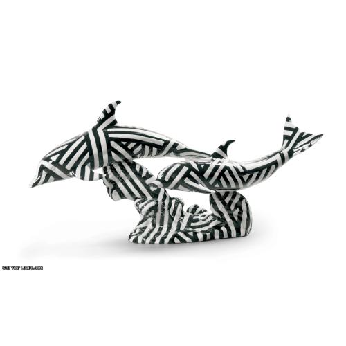 Lladro Dolphins' Dance Figurine. Dazzle 01009162