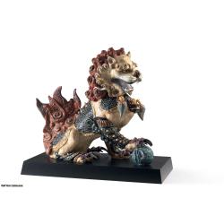 Lladro GUARDIAN LION (RED) 01001993