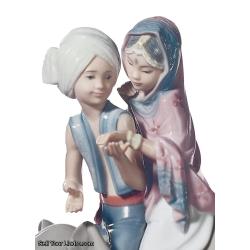 Lladro Hindu Children Figurine 01005352