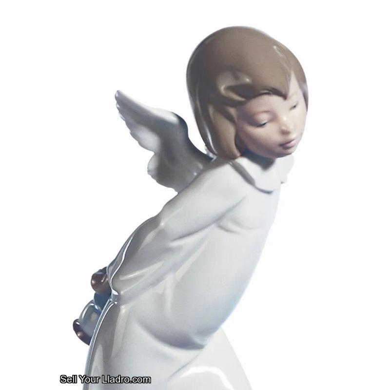 Lladro Curious Angel Figurine 01004960