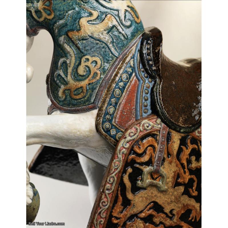 Oriental Horse Sculpture. Glazed. Limited Edition 01001943