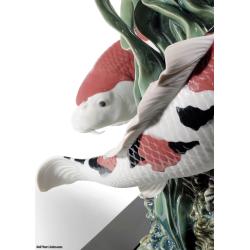 Lladro Koi Fish Sculpture. Limited Edition 01001959