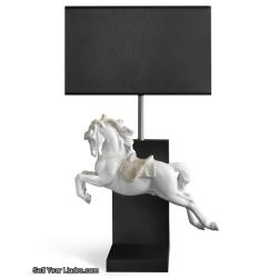 LLADRO Horse on Pirouette Table Lamp (CE) 01023060