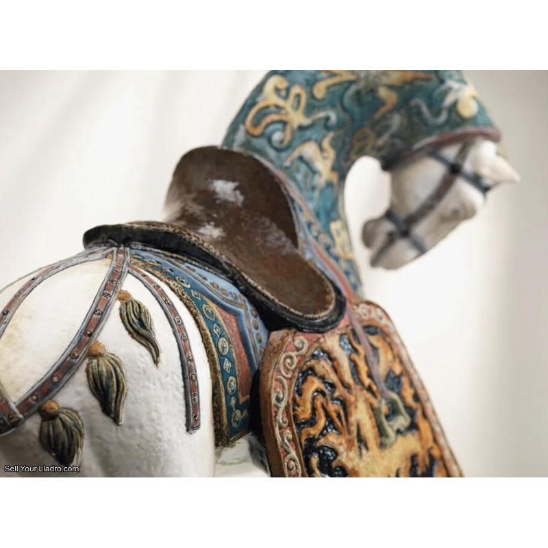 Oriental Horse Sculpture. Glazed. Limited Edition 01001943