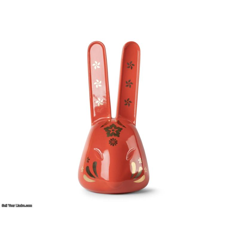 The Rabbit (red - gold) Sculpture 01009590