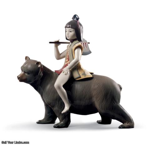 Kintaro and The Bear Figurine Limited Edition 01008687 Lladro
