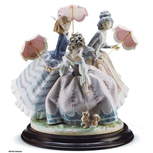 Lladro Three Sisters Sculpture. Limited Edition 01001492