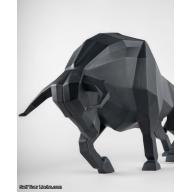 Lladro Bull (matte black) Sculpture 01009593