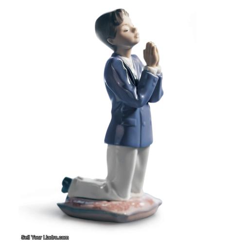 Lladro Communion Prayer Boy Figurine 01006088