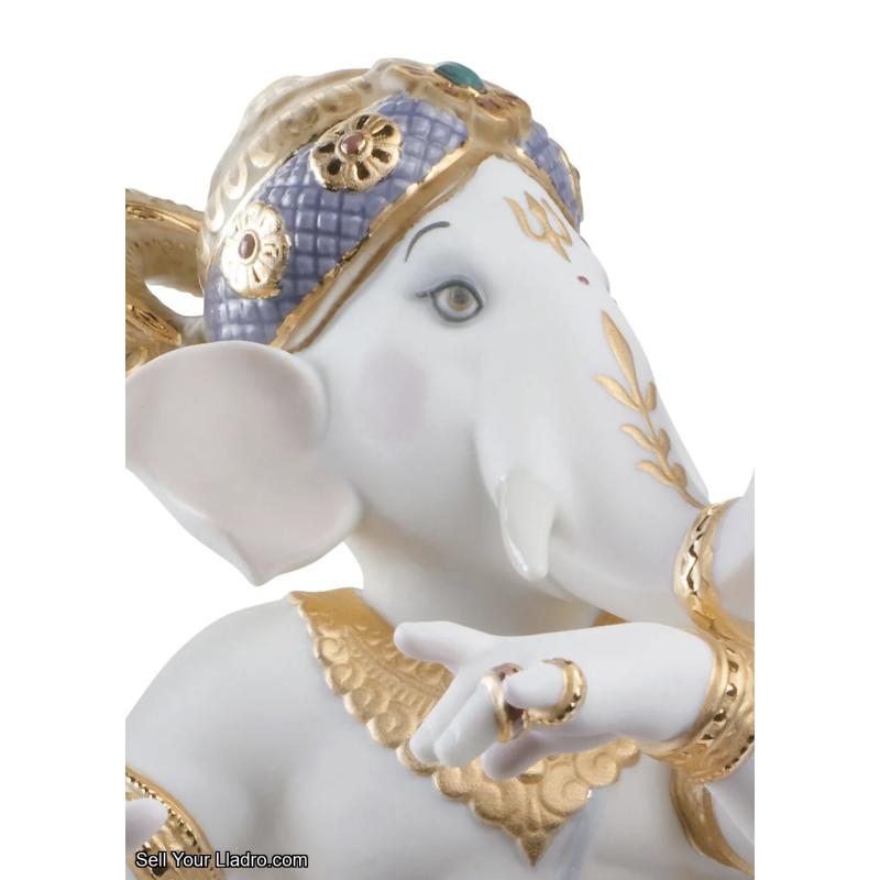 Lladro Dancing Ganesha Figurine. Limited Edition 01007183