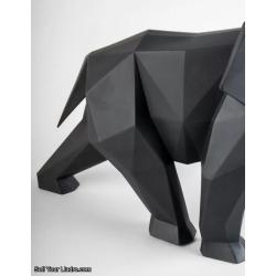 Lladro Elephant Figurine Black matte 01009559
