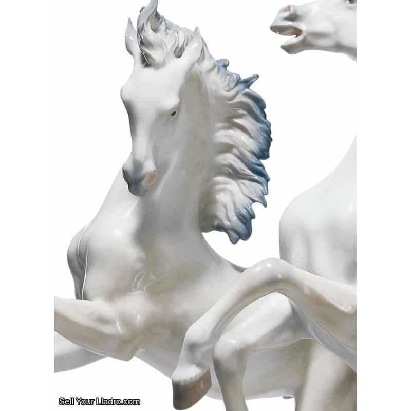 Lladro Free as The Wind Horses Sculpture Limited Edition 1001860