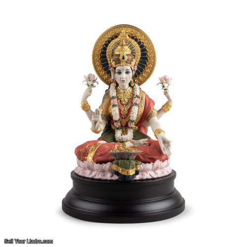 Lladro Goddess Lakshmi Sculpture. Limited edition 01002024