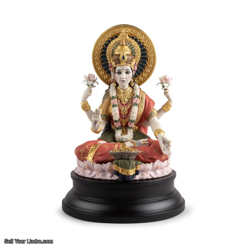 Lladro Goddess Lakshmi Sculpture. Limited edition 01002024