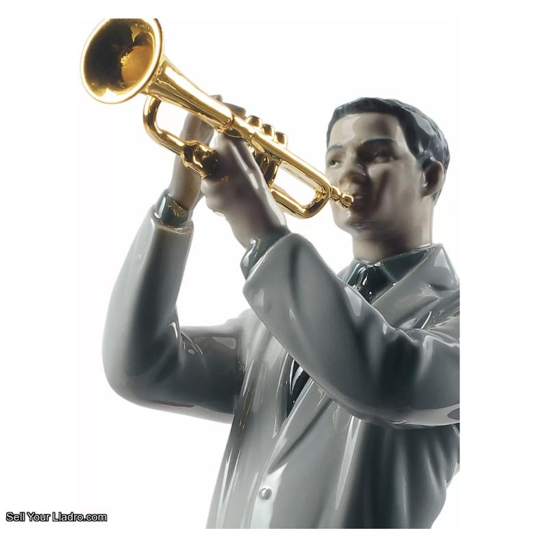 Lladro Jazz Trumpeter Figurine 01009329