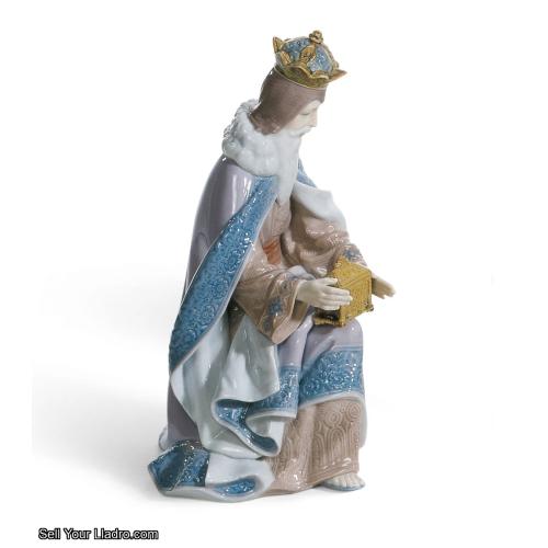 Lladro King Melchior Nativity Figurine 01001423