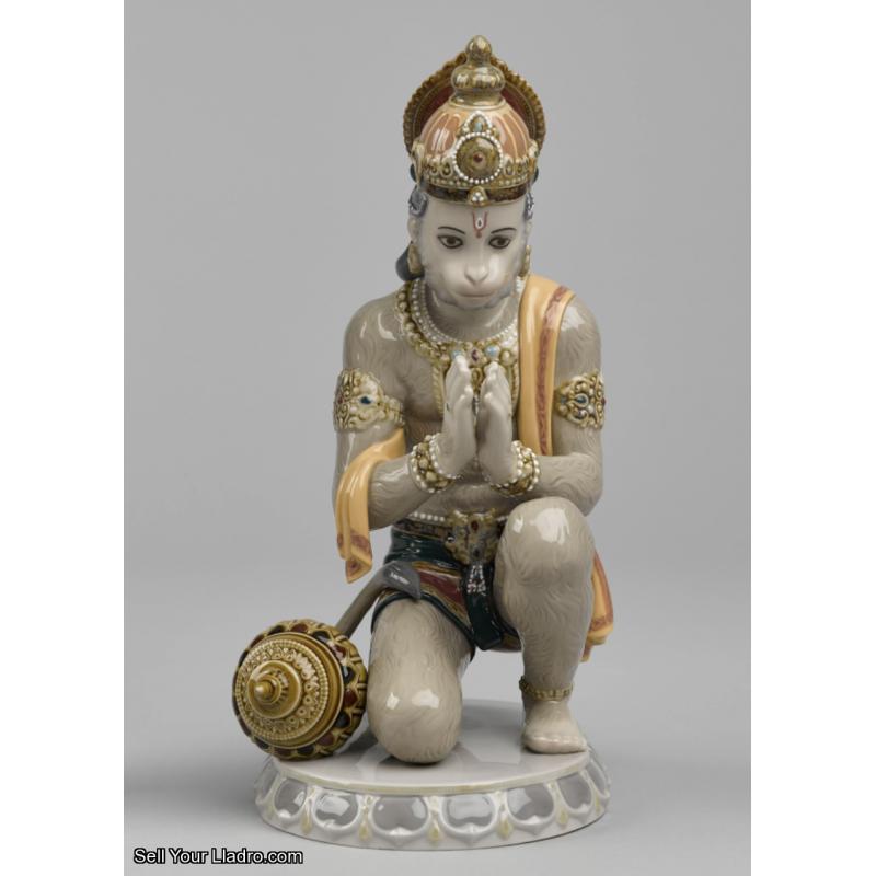 Lladro Lakshman and Hanuman Sculpture. Limited Edition 01001972