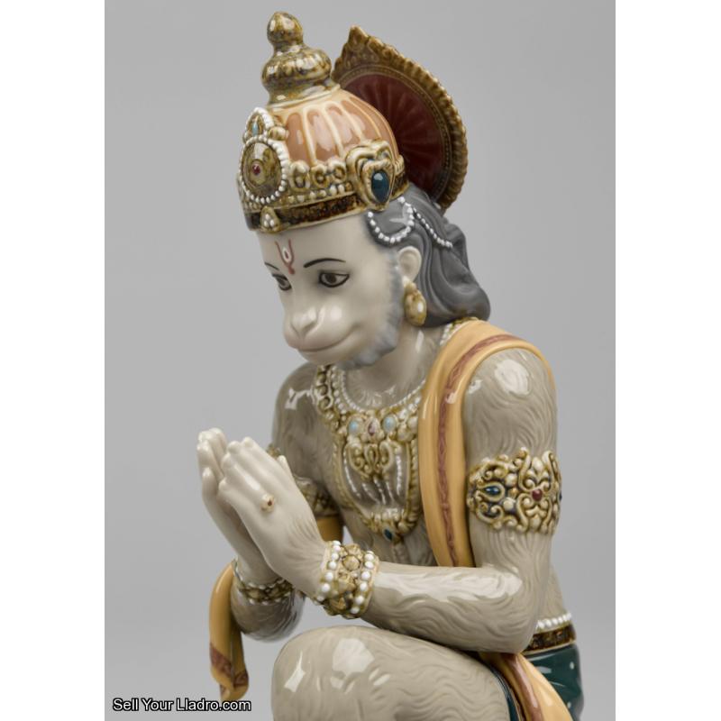 Lladro Lakshman and Hanuman Sculpture. Limited Edition 01001972