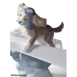 Lladro Let's Fly Away Dog Figurine 01006665