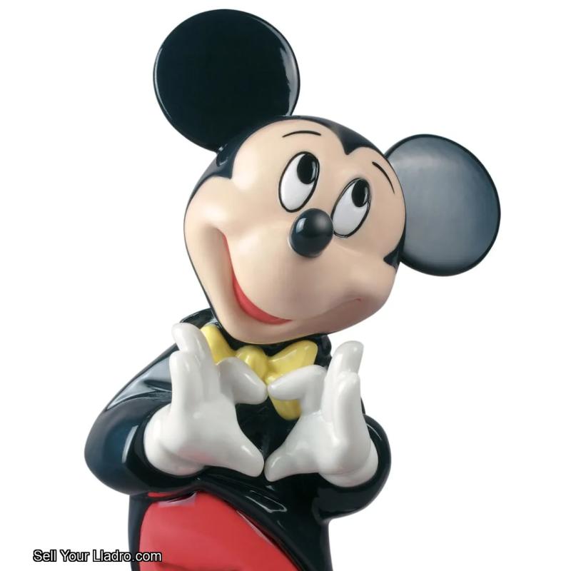 Lladro Mickey Mouse Minnie Set Of Screen Debut 90Th Anniversary Disney 01009079_01009345