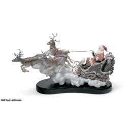Lladro Santas Midnight Ride Sleigh Figurine Limited Edition 01001938