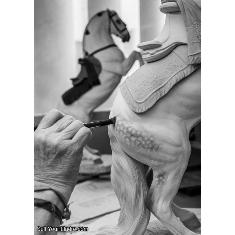 Spanish Pure Breed Sculpture - Haute École. Limited Edition Lladro 01002031