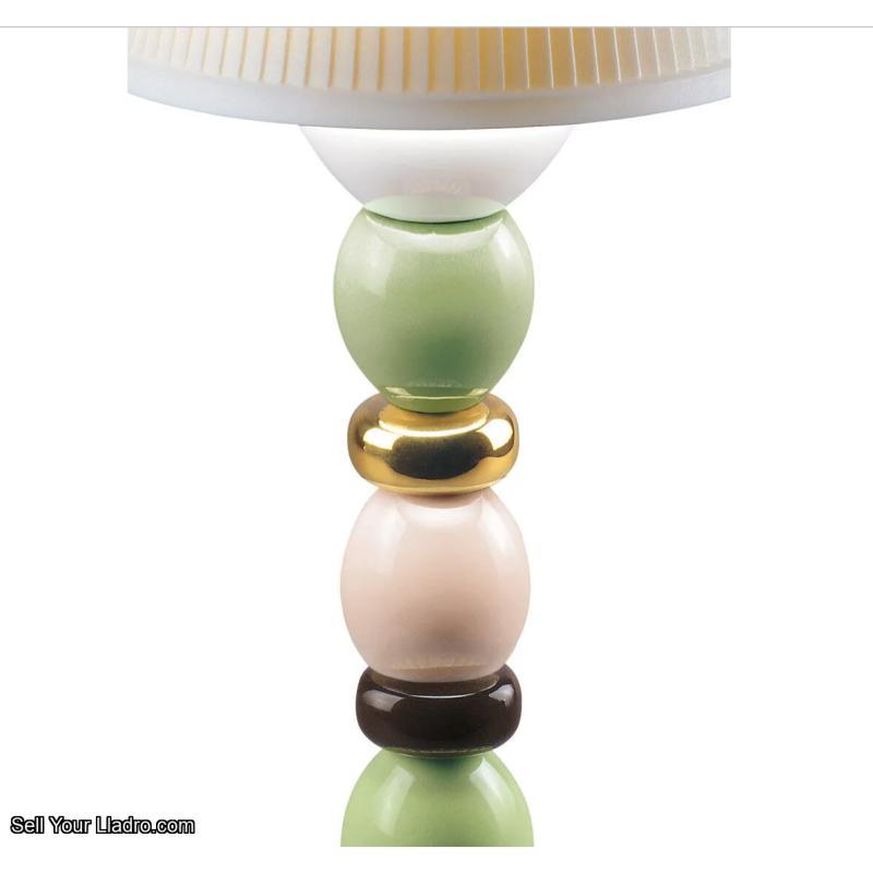 Palm Firefly Golden Fall Table Lamp. Green and Blue 01023793