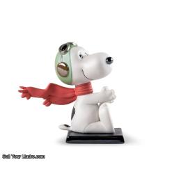 SnoopyFlying Ace Sculpture 01009529 Lladro